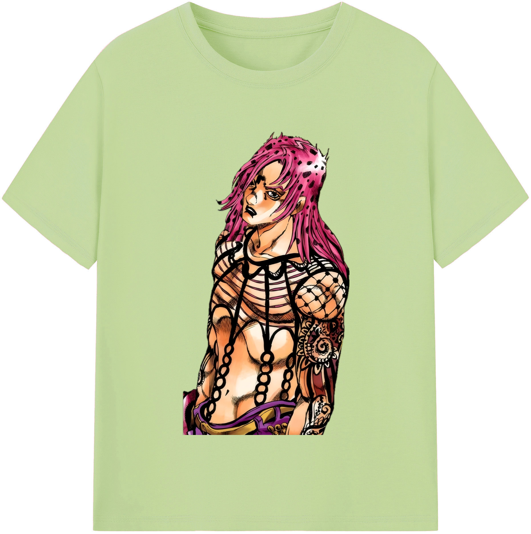 （画像用） ジョジョの奇妙な冒険 ビネガー?ドッピオ JoJo's Bizarre Adventure Vinegar Doppio 綿100％半袖Tシャツ（フロントプリント）